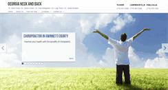 Desktop Screenshot of georgianeckandback.com