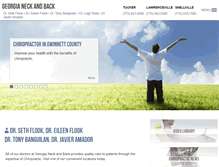 Tablet Screenshot of georgianeckandback.com